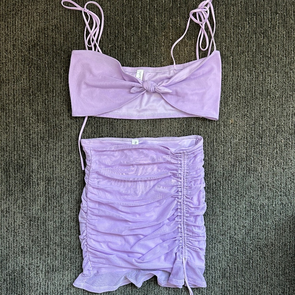 Lucy in the Sky Luciana Two Piece in Lavender